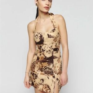 NWOT Reformation Isha Linen Dress Tonala